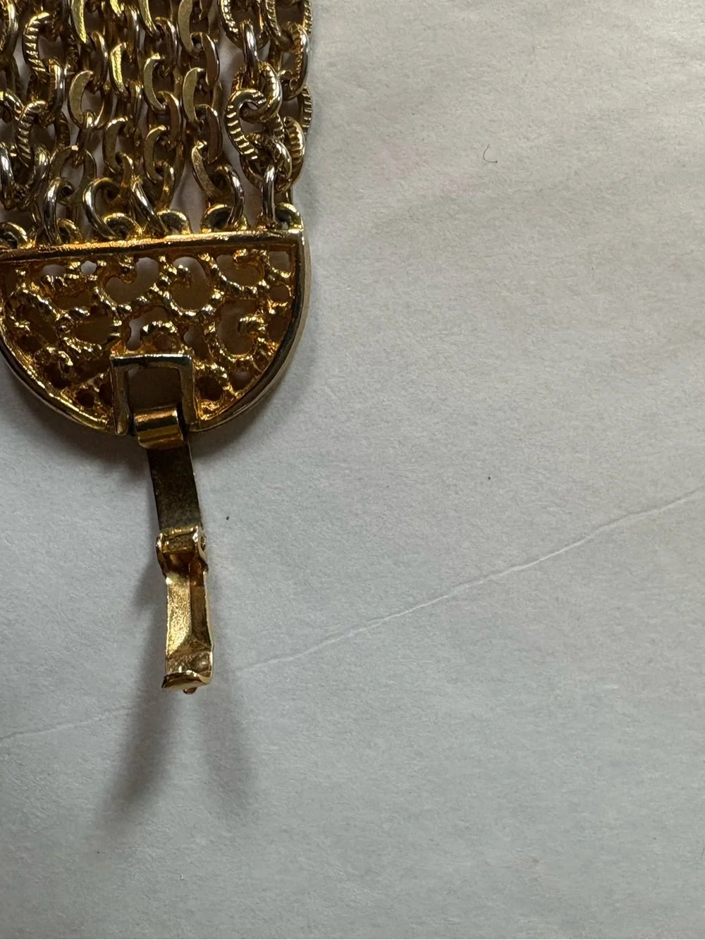 Celebrity Gold Tone multi strand bracelet. Celebrity stamped on clasp.